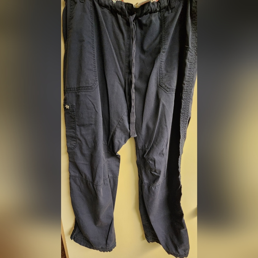 Kathy Peterson, Koi, Navy, Scrub Pants, Size 2X